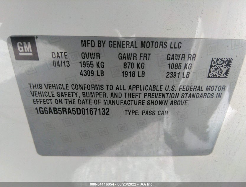 1G6AB5RA5D0167132
