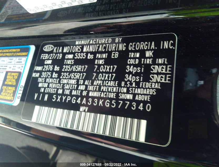 5XYPG4A33KG577340