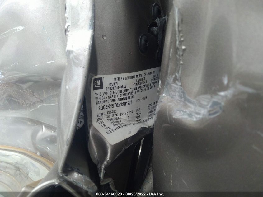 2002 Chevrolet Silverado 1500 Lt VIN: 2GCEK19T621291274 Lot: 39243293