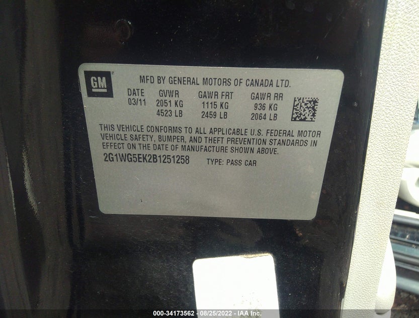 2G1WG5EK2B1251258