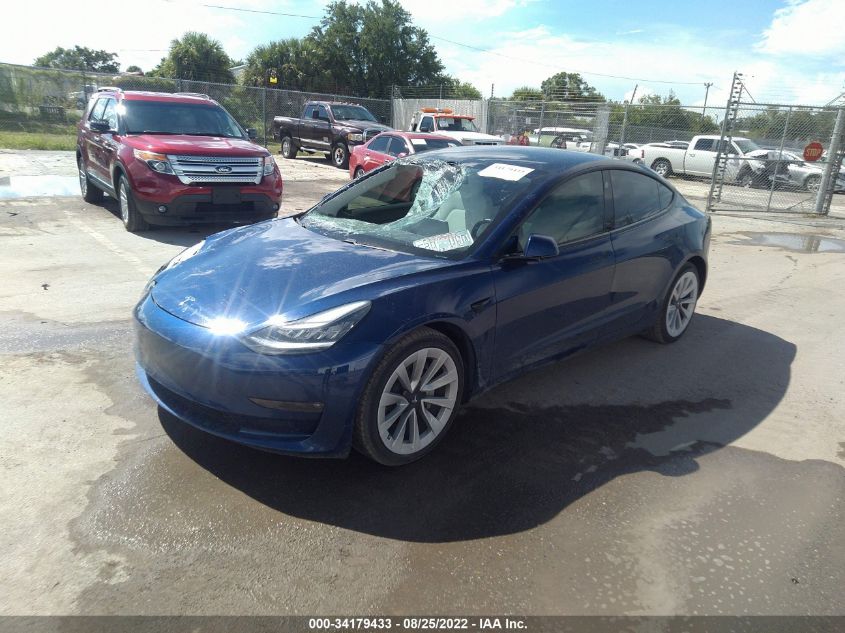 5YJ3E1EB4MF860540 2021 TESLA MODEL 3 - Image 2