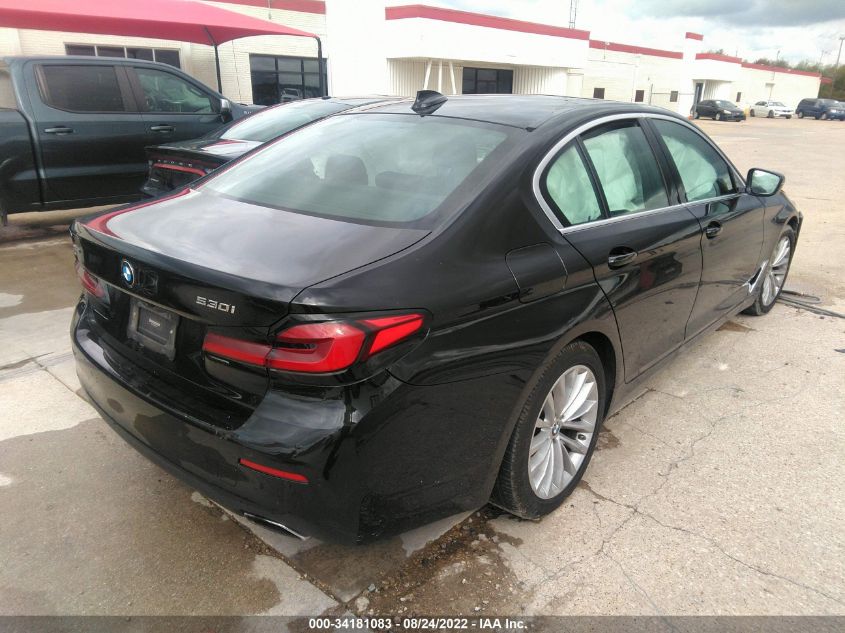 2021 BMW 5 Series 530I xDrive VIN: WBA13BJ08MWX01861 Lot: 34181083