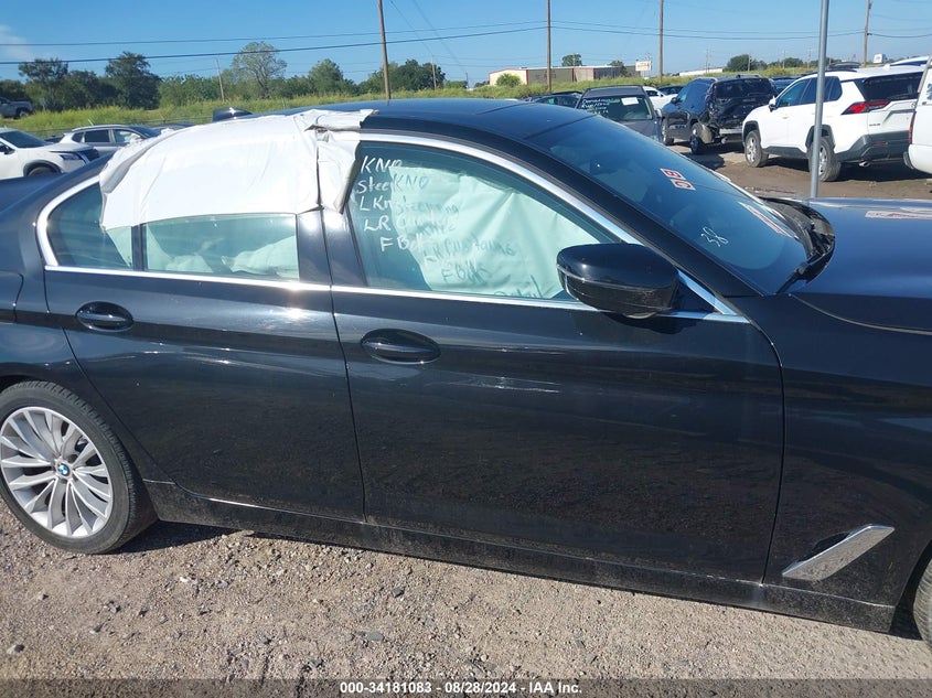 2021 BMW 5 Series 530I xDrive VIN: WBA13BJ08MWX01861 Lot: 34181083
