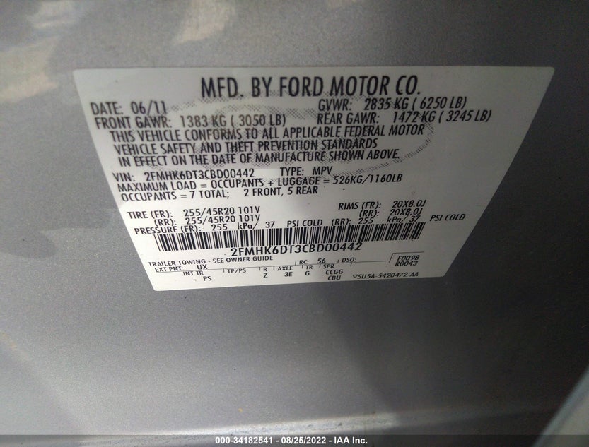 2FMHK6DT3CBD00442