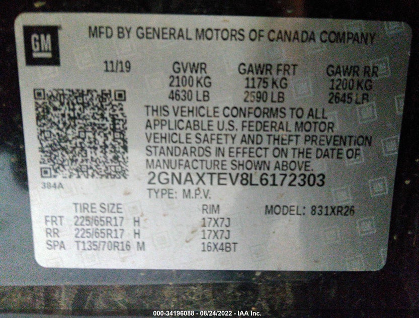 2GNAXTEV8L6172303