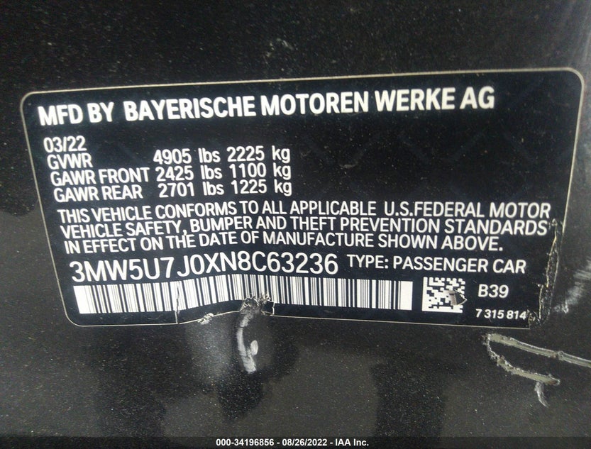 3MW5U7J0XN8C63236