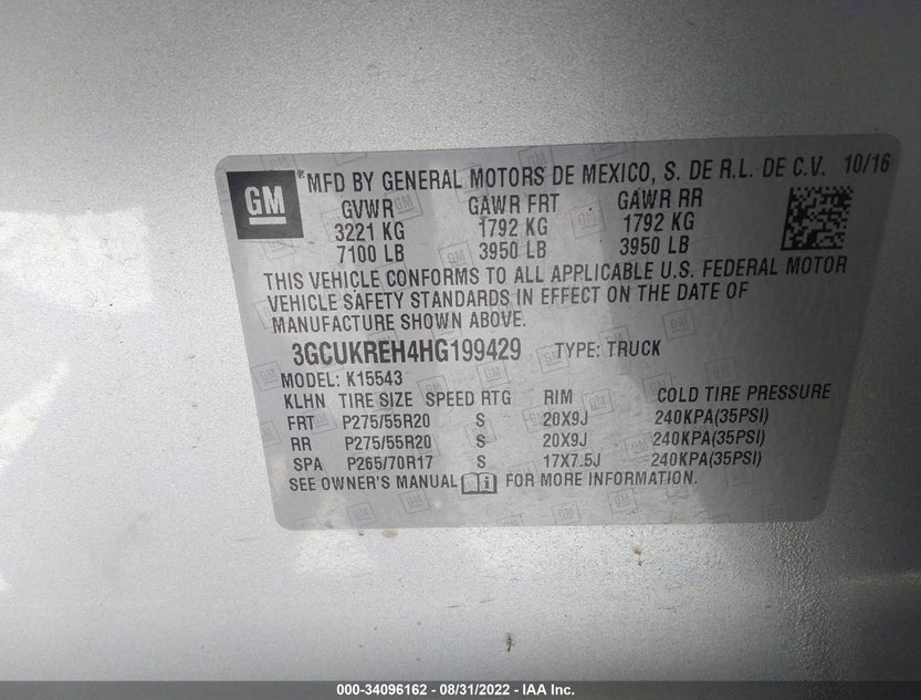 3GCUKREH4HG199429