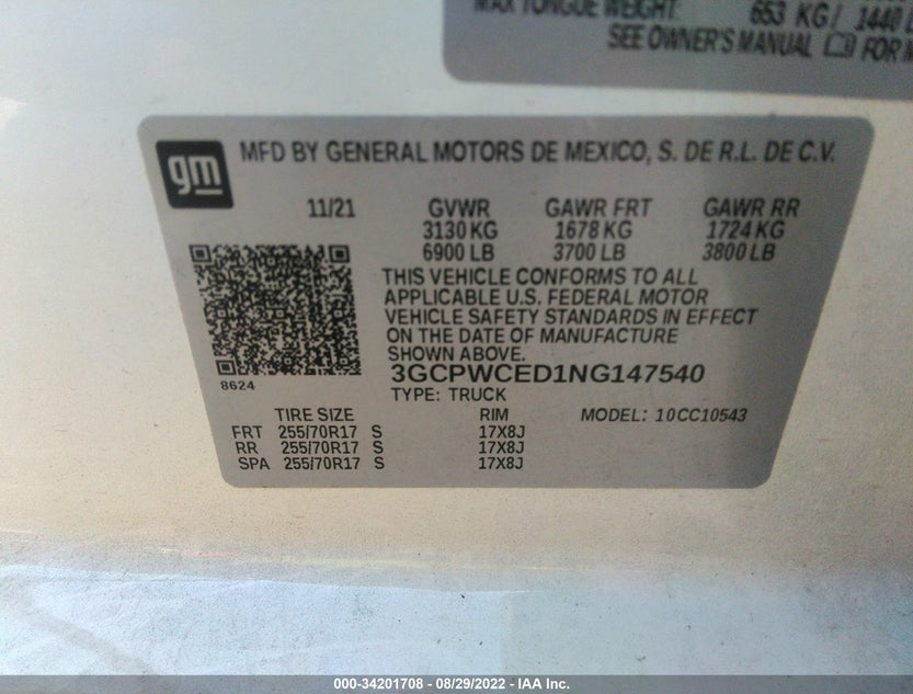 3GCPWCED1NG147540
