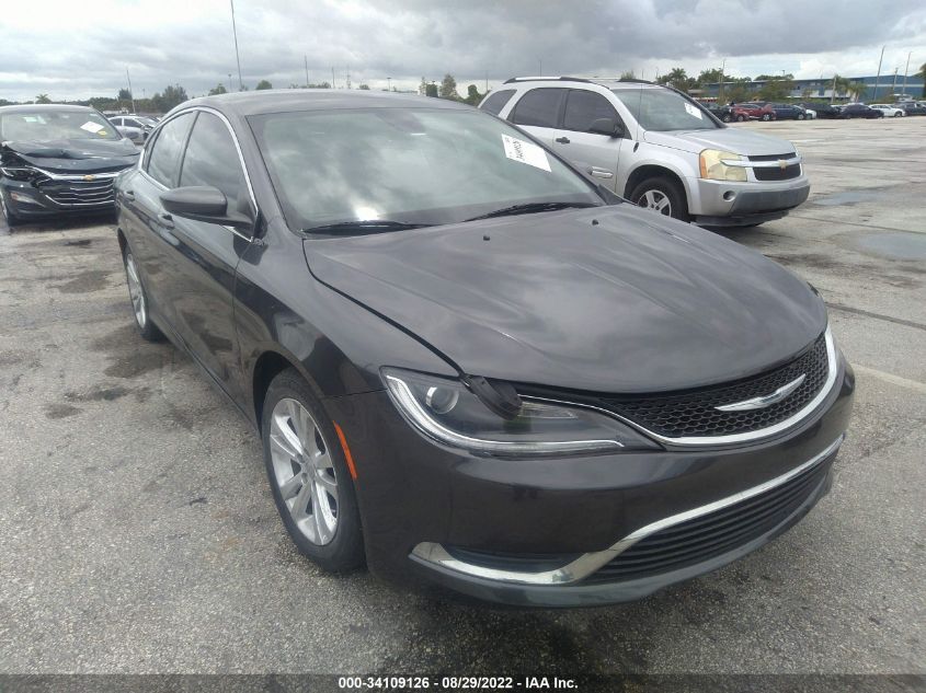 2015 Chrysler 200 Limited VIN: 1C3CCCAB3FN669224 Lot: 34109126