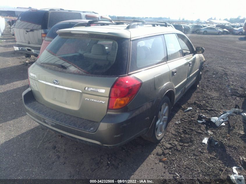 2006 Subaru Outback 2.5I VIN: 4S4BP61C667322279 Lot: 34232505