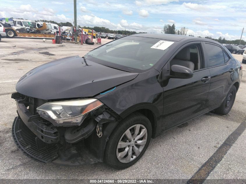 2016 Toyota Corolla Le VIN: 2T1BURHE2GC699570 Lot: 34124560