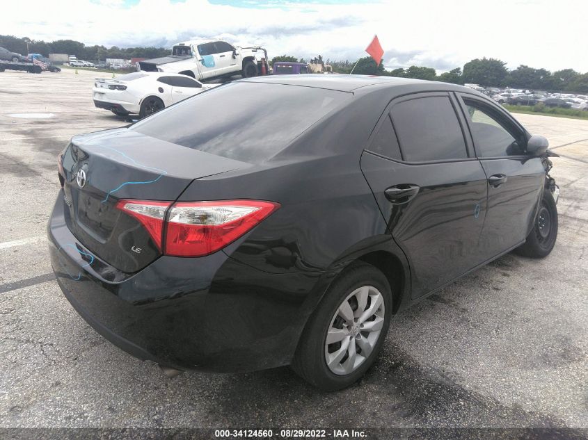 2016 Toyota Corolla Le VIN: 2T1BURHE2GC699570 Lot: 34124560