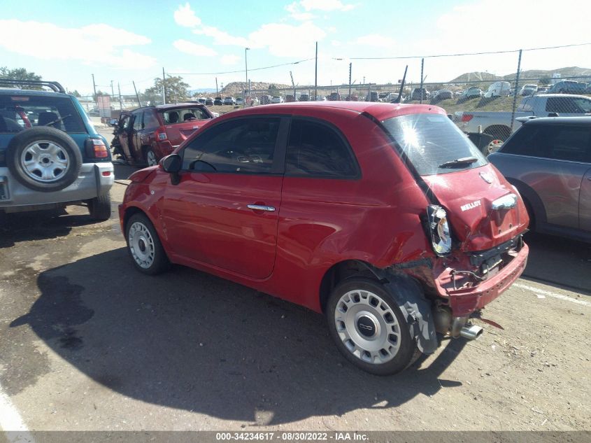 2012 Fiat 500 Pop VIN: 3C3CFFAR6CT370134 Lot: 34234617