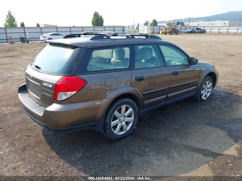 2008 Subaru Outback 2.5I/2.5I L.l. Bean Edition VIN: 4S4BP61C987347888 Lot: 34284683