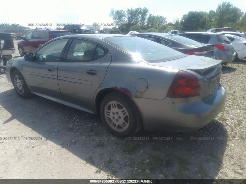 2004 Pontiac Grand Prix Gt1 VIN: 2G2WP522041277571 Lot: 34285982