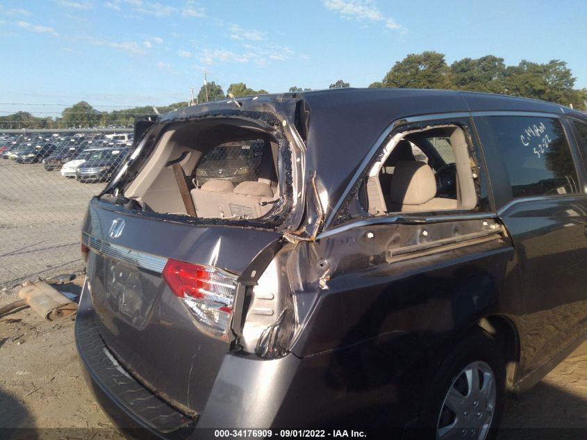 2014 Honda Odyssey Lx VIN: 5FNRL5H20EB017858 Lot: 34176909