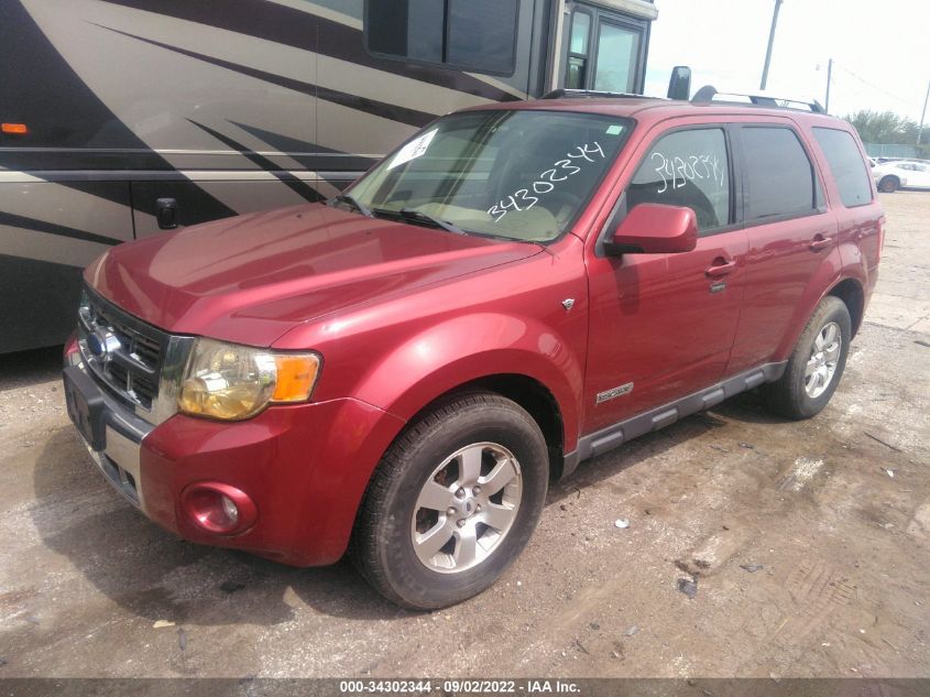 2008 Ford Escape Limited VIN: 1FMCU94148KE53204 Lot: 34302344