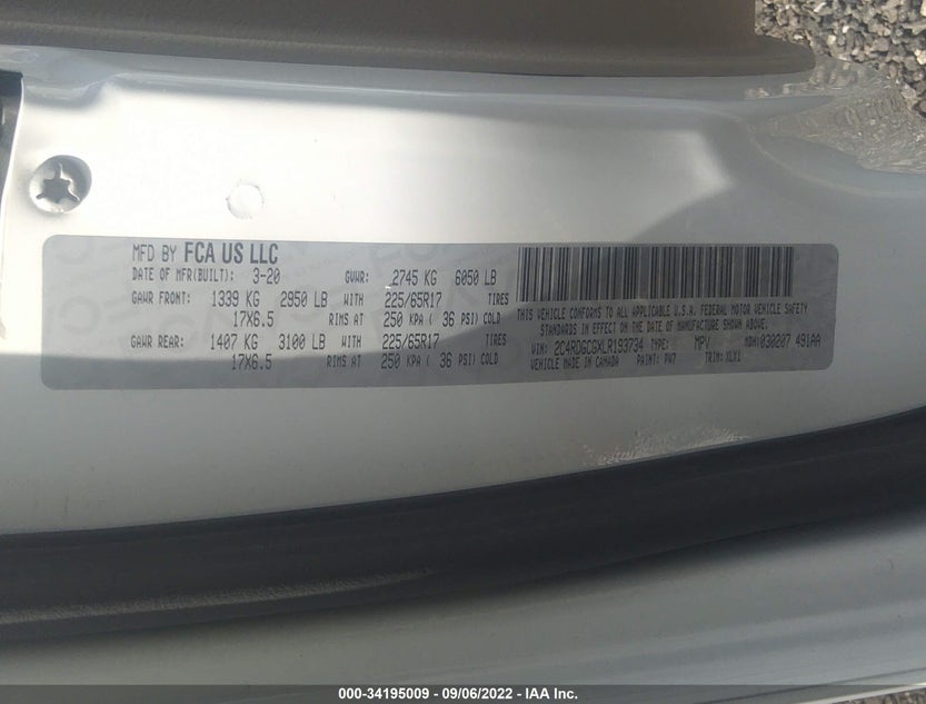 2C4RDGCGXLR193734