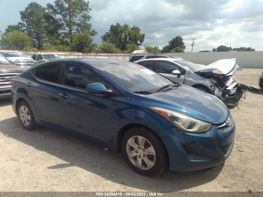 2016 Hyundai Elantra Se VIN: KMHDH4AE0GU634127 Lot: 34304410