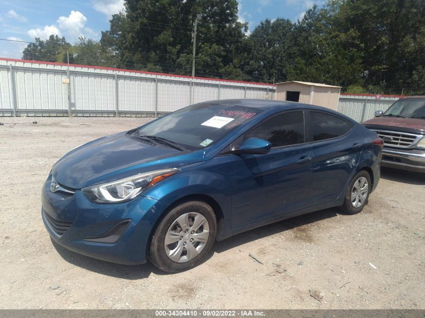 2016 Hyundai Elantra Se VIN: KMHDH4AE0GU634127 Lot: 34304410