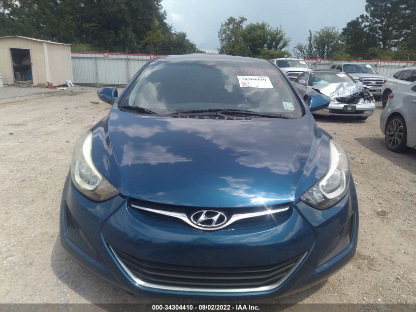 2016 Hyundai Elantra Se VIN: KMHDH4AE0GU634127 Lot: 34304410