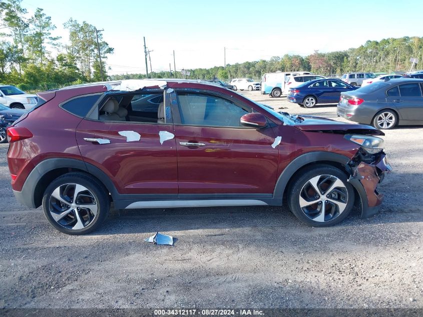 2017 Hyundai Tucson Limited VIN: KM8J33A20HU405918 Lot: 34312117