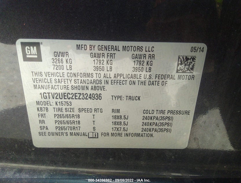 1GTV2UEC2EZ324936