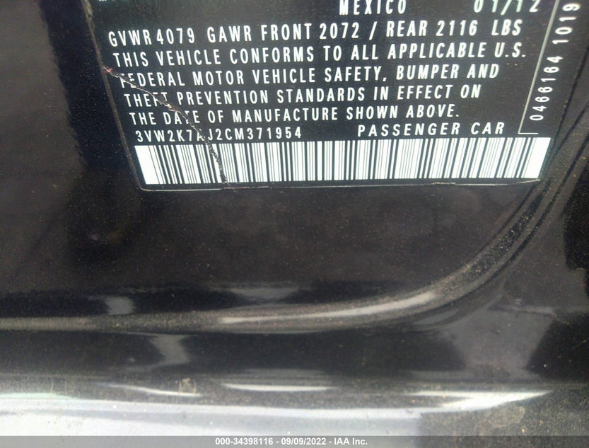 3VW2K7AJ2CM371954