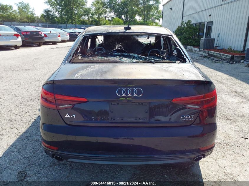 2017 Audi A4 2.0T Premium VIN: WAUFNAF42HN018264 Lot: 34416815