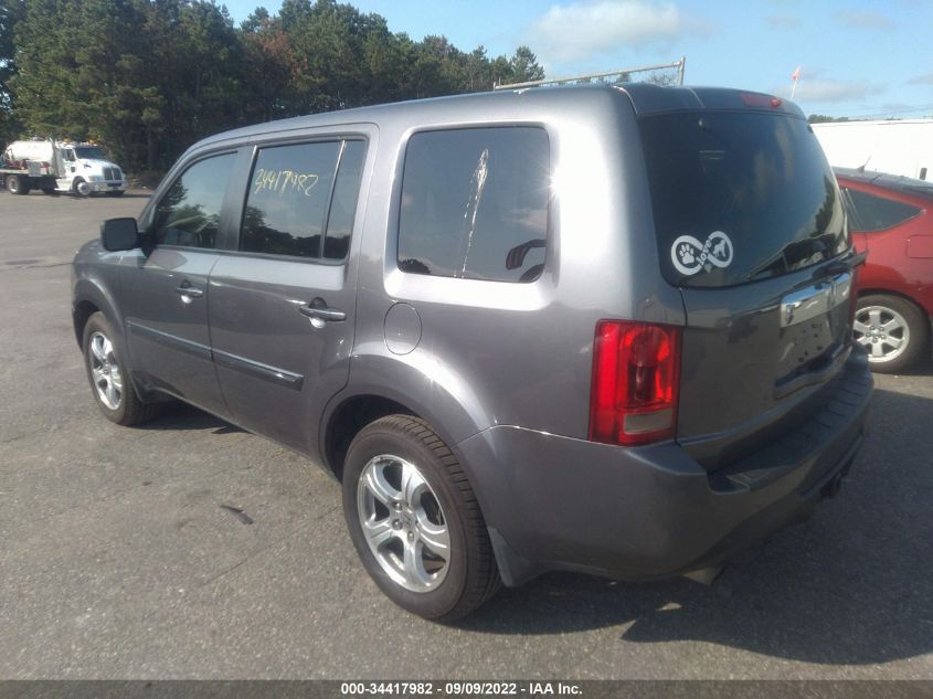 2014 Honda Pilot Ex-L VIN: 5FNYF3H57EB011105 Lot: 34417982