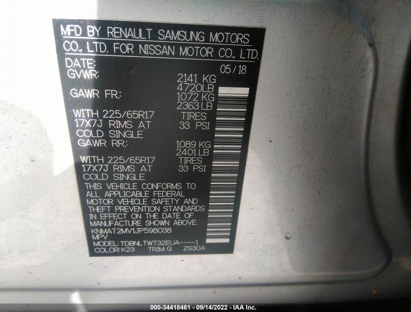 KNMAT2MV1JP598038