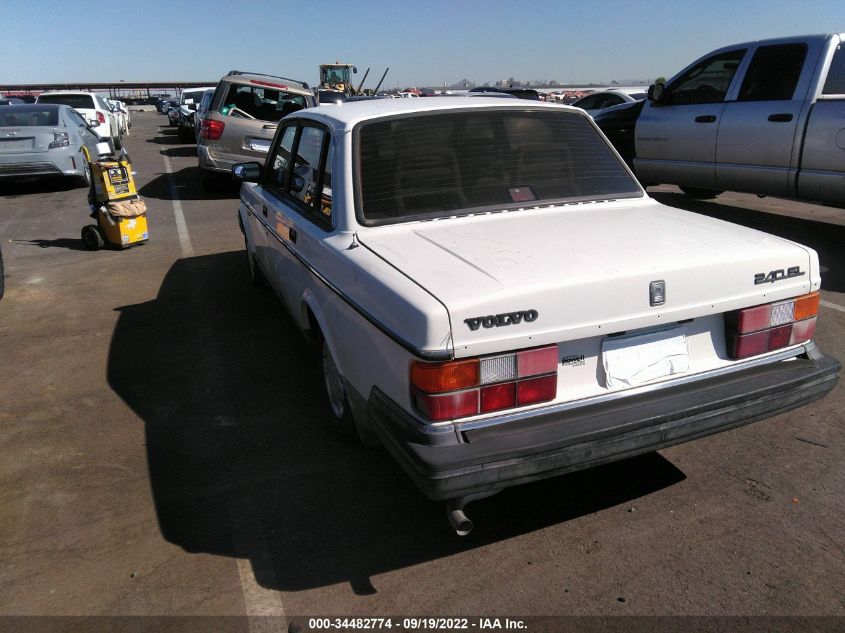 1992 Volvo 240 Gl VIN: YV1AS8801N1462449 Lot: 40955649