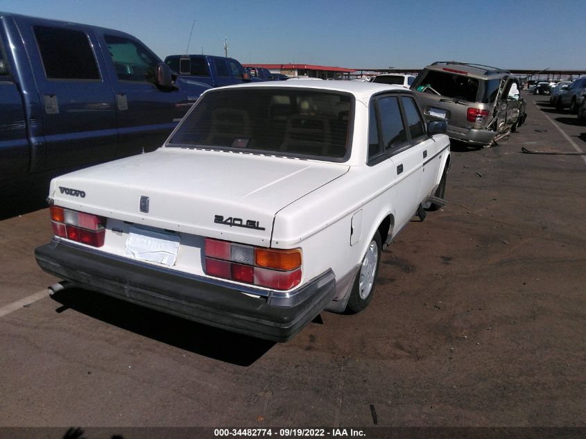 1992 Volvo 240 Gl VIN: YV1AS8801N1462449 Lot: 40955649