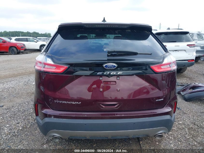 2022 Ford Edge Titanium VIN: 2FMPK4K90NBA39930 Lot: 34496000