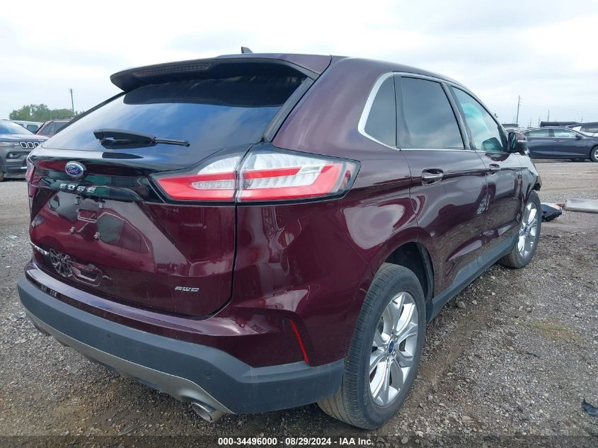 2022 Ford Edge Titanium VIN: 2FMPK4K90NBA39930 Lot: 34496000