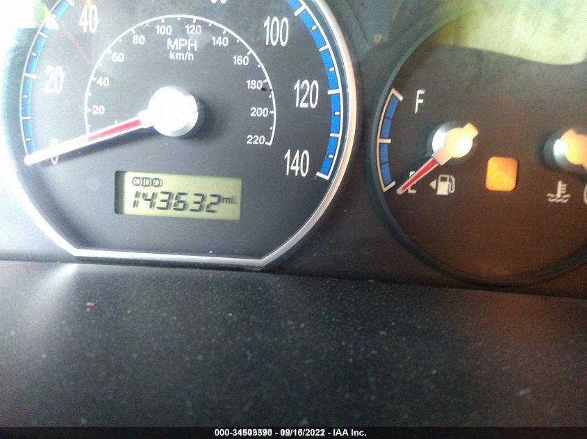 2009 Hyundai Santa Fe Gls VIN: 5NMSG13D29H281773 Lot: 34503390