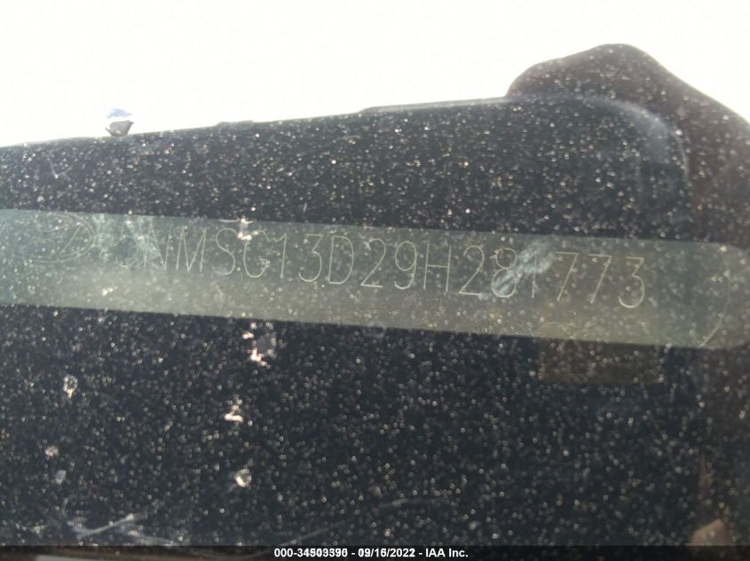 2009 Hyundai Santa Fe Gls VIN: 5NMSG13D29H281773 Lot: 34503390