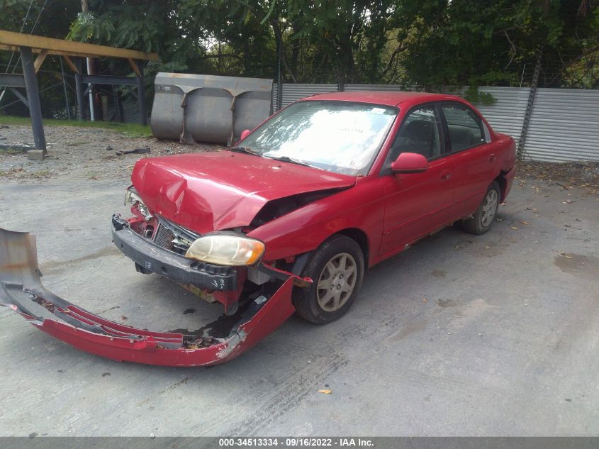 2003 Kia Spectra Ls VIN: KNAFB121X35261513 Lot: 34513334