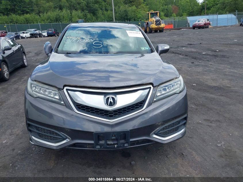 2017 Acura Rdx Base (A6)/W/Acurawatch Plus VIN: 5J8TB4H36HL022464 Lot: 34515864