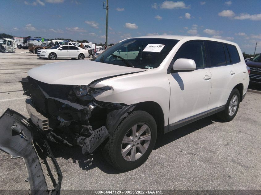 2013 Toyota Highlander Base V6 VIN: 5TDZK3EH2DS097139 Lot: 34447129