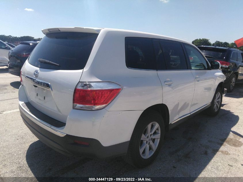 5TDZK3EH2DS097139 2013 Toyota Highlander Base V6