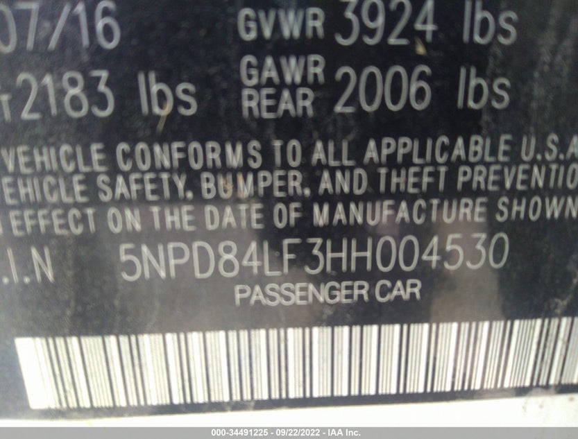 5NPD84LF3HH004530