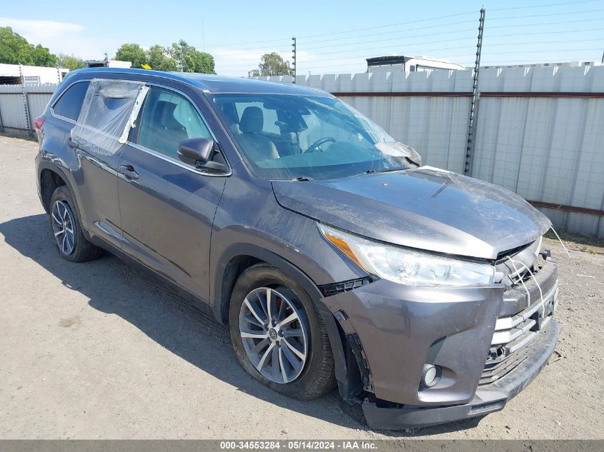 2018 Toyota Highlander Xle VIN: 5TDKZRFH9JS259004 Lot: 34553284