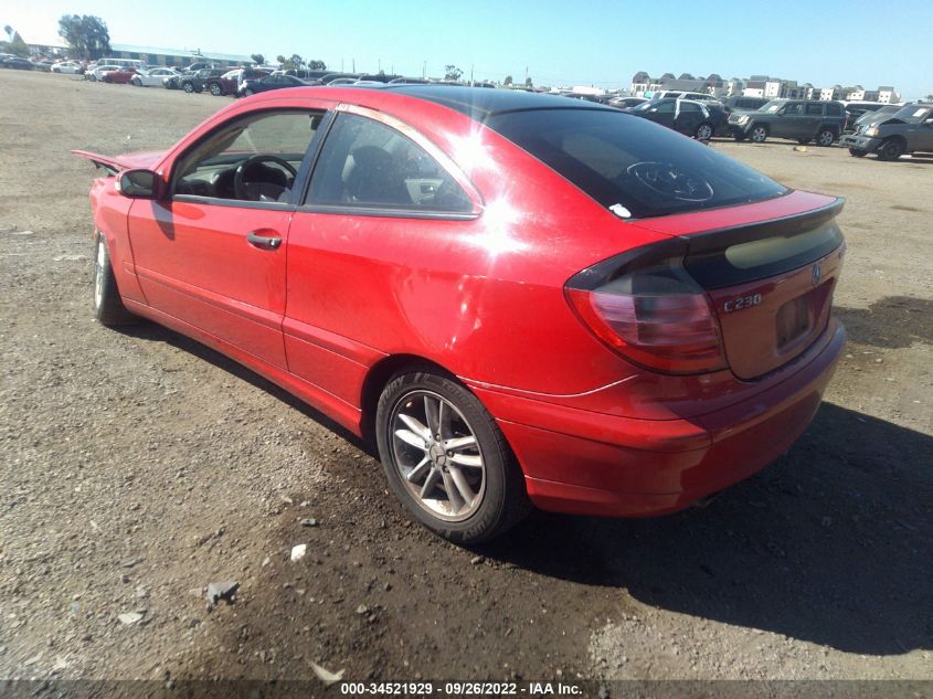 2003 Mercedes-Benz C-Class 1.8L VIN: WDBRN40J43A458937 Lot: 34521929