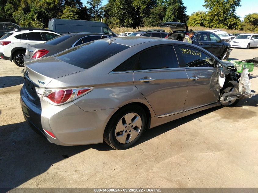 2011 Hyundai Sonata Hybrid VIN: KMHEC4A4XBA007309 Lot: 34590624