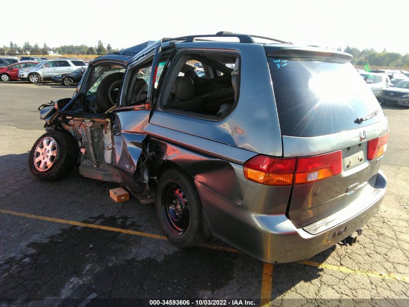 2002 Honda Odyssey Ex-L W/Dvd/Leather VIN: 2HKRL18072H565442 Lot: 34593606