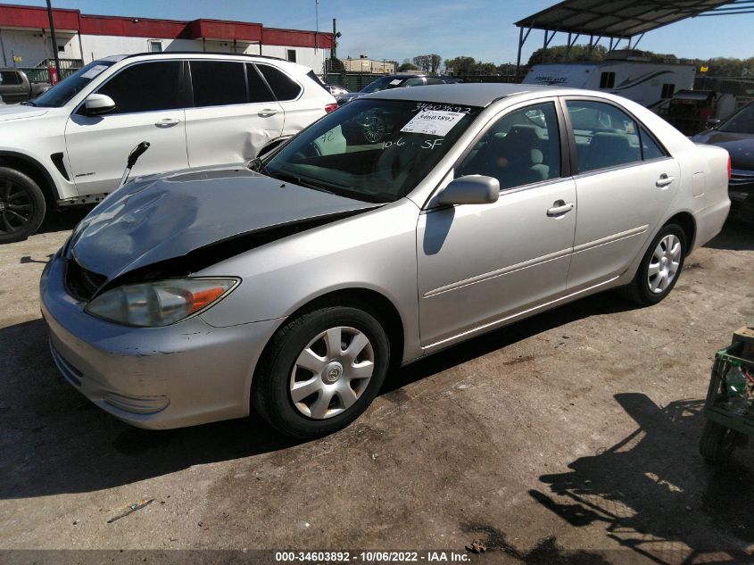 2002 Toyota Camry Xle/Se/Le VIN: 4T1BE32K22U035009 Lot: 34603892