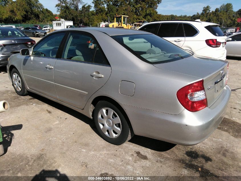 2002 Toyota Camry Xle/Se/Le VIN: 4T1BE32K22U035009 Lot: 34603892