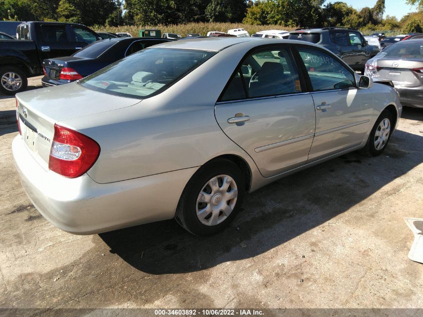 2002 Toyota Camry Xle/Se/Le VIN: 4T1BE32K22U035009 Lot: 34603892