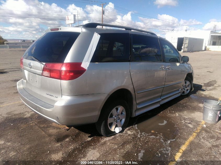 2004 Toyota Sienna Ce/Le VIN: 5TDZA23CX4S084367 Lot: 40913407